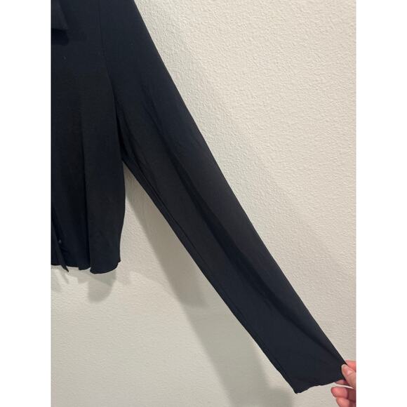 Wilfred black long sleeve knit button up - Picture 3 of 4